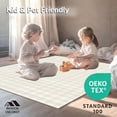 thumbnail image 4 of ODIKA 5'x7' Machine Washable Non-Slip Area Rug, Chantille Ivory Plaid With Elegant Crisscross Design High Traffic Rug, Beige, 69126, 4 of 7
