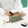 thumbnail image 3 of JIEMUCES Portable Storage Bag Makeup Organizer Zipper Closure Large Capacity Waterproof Travel Makeup Pouch for Women, 3 of 8