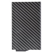 George Men's Metal Card Holder with Money Clip, Black
