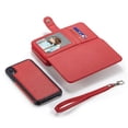 thumbnail image 4 of Mignova iPhone XR case,2-in-1 Zipper Wallet Case for iPhone XR 6.1 inch PU Case Removable - Leather Flap Wallet Case Cover(Red), 4 of 7
