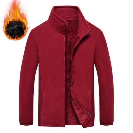 PuLe Jackets for Men Men s Winter Padded Thickened Jacket Casual Versatile Stand-up Collar Cardigan Sports Sweater