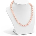 thumbnail image 4 of Sterling Silver Majestik Rh-Pl 10-11mm Pink Imitation Shell Pearl Necklace (18 X 10) Made In Canada qmjn10p-18, 4 of 5
