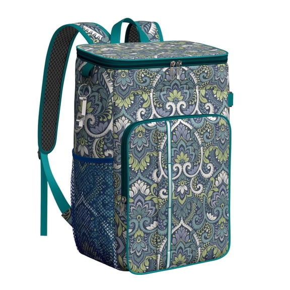 Symmetrical Insulated Cooler Backpack - 20L Leakproof Bag, Nordic Style for Camping & Outdoor