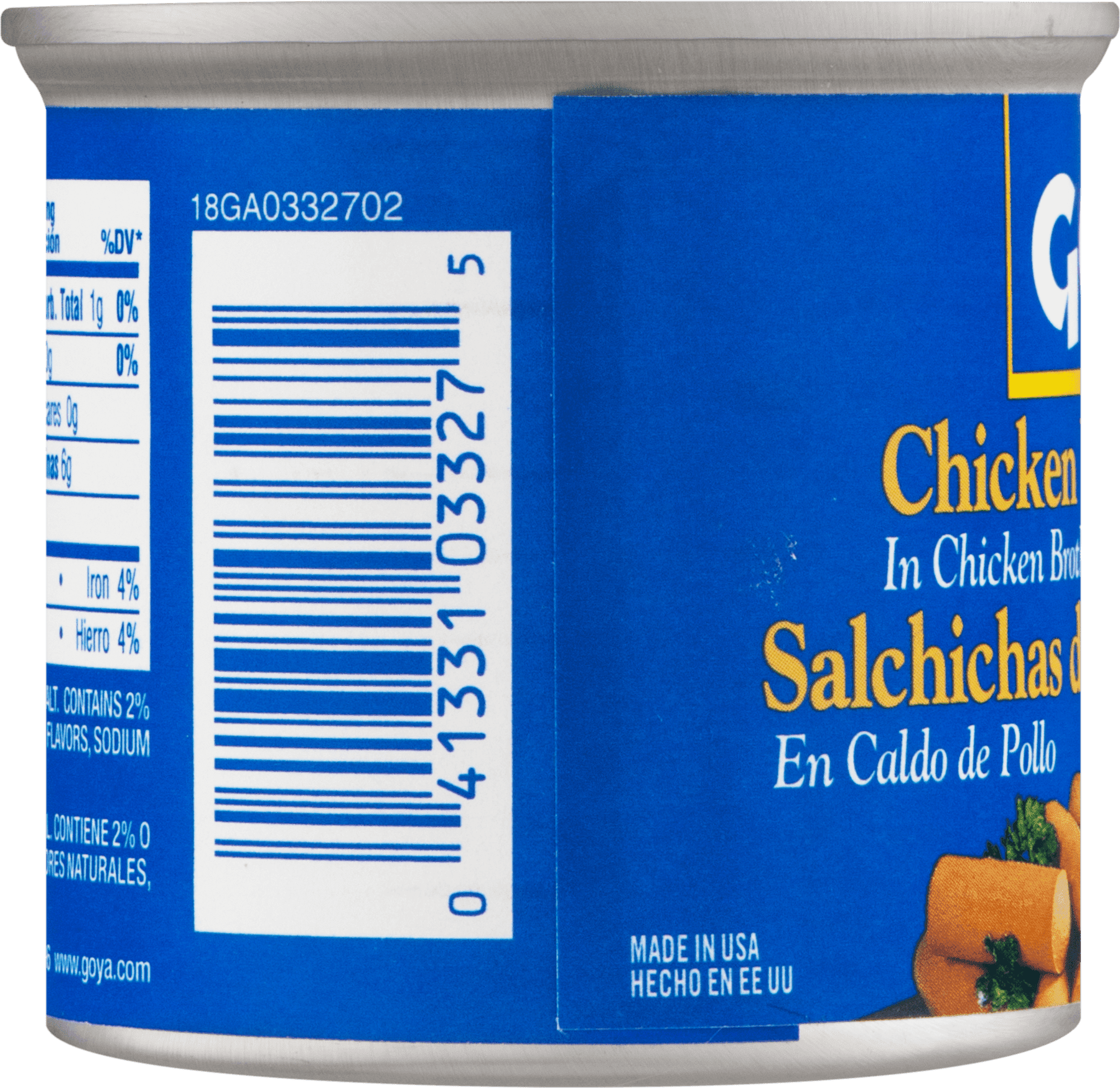 Goya Chicken Vienna Sausages, 4.75 oz Can