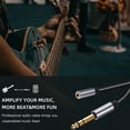 thumbnail image 4 of Seitruly 6,5mm a 3,5mm Jack auriculares Cable de extensión convertidor de cables Digital PC micrófono transmisión Audio adaptador Cables de audio/vídeo, 4 of 6