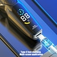 thumbnail image 6 of Men's Shaver Rechargeable Electric Shaver Portable Body Shaver Wet Dry Shaving IPX6 Waterproof Type-C Fast Charging LED Display Precision Blades High-Speed Motor Travel Friendly, 6 of 8
