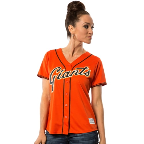 San Francisco Giants Majestic Women's Cool Base Jersey Orange by MAJESTIC LSG