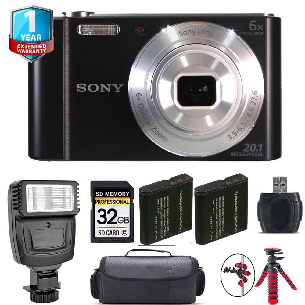 Sony Cybershot DSCW810 Digital Camera + Extra Battery + 1 Yr Warranty