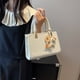 thumbnail image 2 of Bolso de mujer Bolso de mano retro de moda para mujer Bolso de mano tejido con textura Bolso cuadrado pequeño Bolso bandolera, 2 of 6