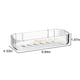 thumbnail image 3 of Estantes flotantes para baño y dormitorio | Estantes de pared para libros y artículos de tocador | Diseño moderno, transparente y ecológico | Hueco de drenaje para evitar la entrada de agua, 3 of 8