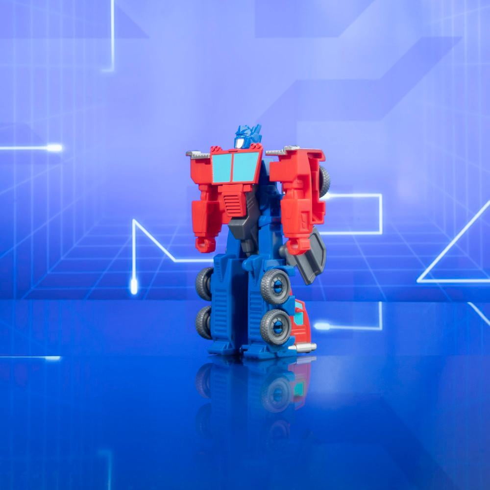 Transformers Toys EarthSpark 1-Step Flip Changer Optimus Prime Action Figure