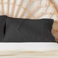 thumbnail image 4 of Gogreen Cooling Pillow Cases (Set of 2) for Hot Sleepers & Night Sweats, Rayon Derived from Bamboo Pillow Case, Breathable and Silky Soft Envelope Pillowcases (Black, Queen 20"x30"), 4 of 7