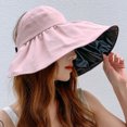 thumbnail image 4 of Womens Beach Hat Summer Lightweight Breathable Sun hat for Hiking Sun Protection 2 in 1 Visor Sun Protection Hat, 4 of 8