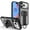 Black, variant on for iPhone Air Magnetic PU Leather TPU Case Stand Bracket Ring Hand Strap, Compatible with MagSafe, Luxury Shockproof Slim Translucent Frosted Phone Case for iPhone Air, Green