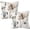 Floral 02, variant on Floral Pillow Covers 18x18, Watercolor Teal Brown Cream Grey Flower Pillow Cushion Cases, Abstract Modern Decorative Throw Pillows for Sofa Couch Living Room Bedroom Car, Set of 2