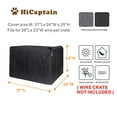 thumbnail image 2 of HiCaptain Folding Metal Dog Crate Cover for 36 Inches Wire Pet Cage (Black), 2 of 7
