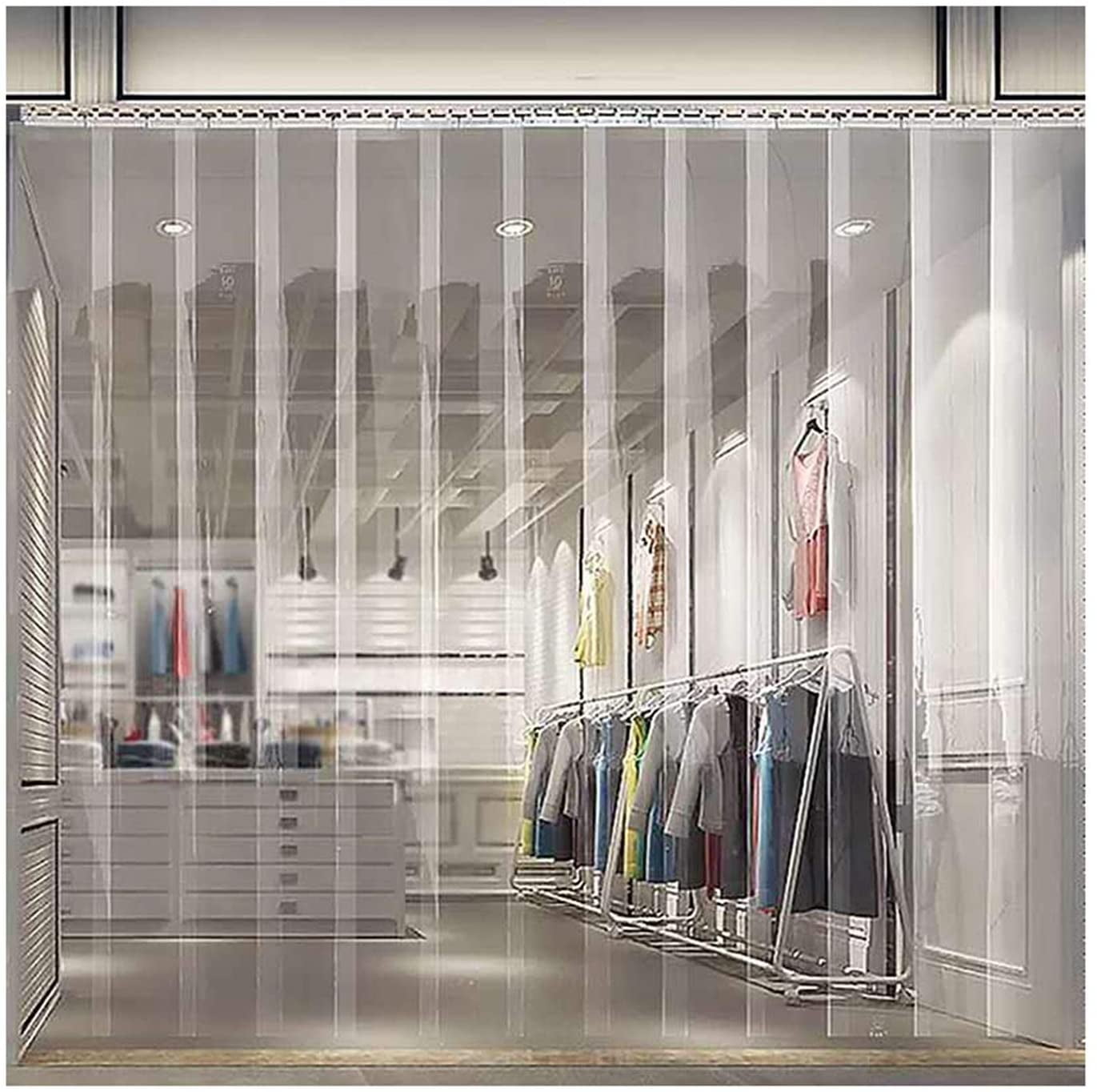 PreAsion Commercial Walk in Cooler Door Strip Curtain Kit Strip Door