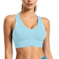 thumbnail image 3 of cocolona Womens Plus Size Sports Bras Seamless Wireless Breathable Workout Bras Stretch Comfy Running Yoga Bras, 3 of 8