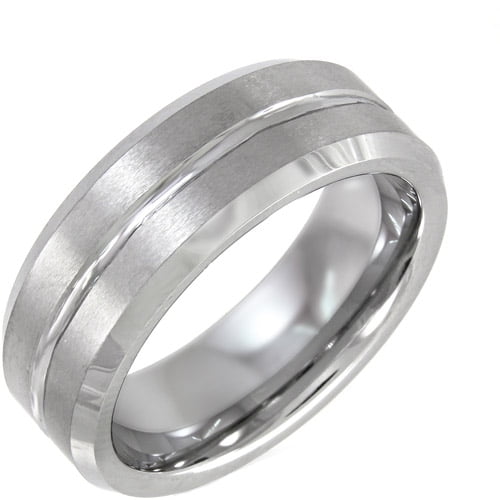 Tungsten Wedding Band Ring 4mm For Men Women Comfort Fit Black Tungsten Wedding Band Ring 4mm For Men Women Comfort Fit Black Pipe Cut Brushed Lifetime Guarantee