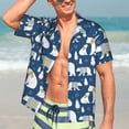 thumbnail image 7 of Fuzoiu cute winter bear Print Hawaiian Shirt for Men, Summer Beach Casual Short Sleeve Button Down Shirts, Men’s Beach Summer Shirts with Pocket,Medium, 7 of 7