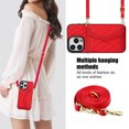 thumbnail image 2 of Compatible with iPhone 15 Pro max Wallet Case for Women Crossbody Phone Case PU Leather Zipper Handbag Wrist Strap Cover Credit Card Holder,for Apple 15 Pro,Cell Phone Cases, 2 of 8