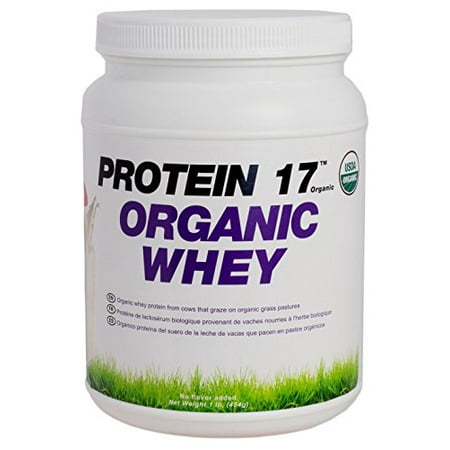 Protein 17 - Bio, embouche de protéines de lactosérum, saveur naturelle, 1lb / 16 oz / 454 g