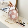 thumbnail image 2 of ibiyuan Handbags For Women Football Print Versatile Shoulder Messenger Crossbody Bag for Women, Fashion Sporty Daily Carry Purse Mom Birthday Gifts, 2 of 8