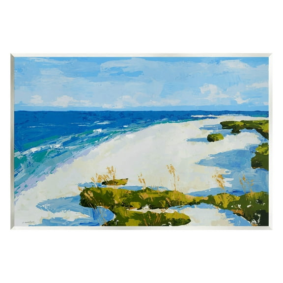 Modern Beach Sand Landscape Coastal Painting Unframed Art Print Wall Art