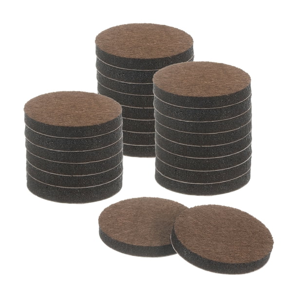 Deslizadores de muebles, almohadillas de fieltro autoadhesivas redondas, protectores de suelo para patas de muebles de madera dura 1.5" 24 piezas