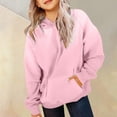 thumbnail image 2 of Towmus Long Sleeve Tops for Girls 1-14 Kids Solid Hoodies Fall Fashion Casual Hooded Sweatshirts Loose Comfy Trendy Pullover Tops with Pockets, 2 of 8