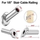 thumbnail image 4 of 40 Pack Angle Beveled Protector Sleeves, Wood Post Protector Stair Cable Railing 1/8, 30 Degree, 4 of 5