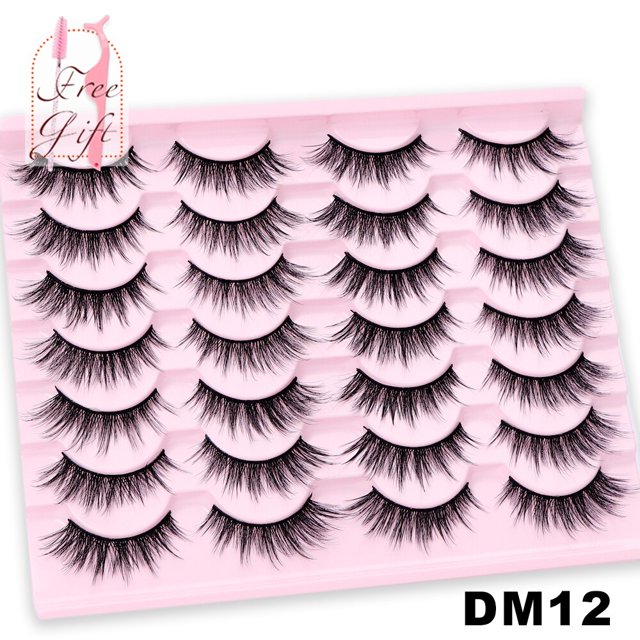 Pestañas postizas naturales AYRMILLA, 5/10/14 pares, pestañas de visón 3D dramáticas, extensión de pestañas postizas gruesas, maquillaje falso Cils maquiagem Tan Jianjun unisex