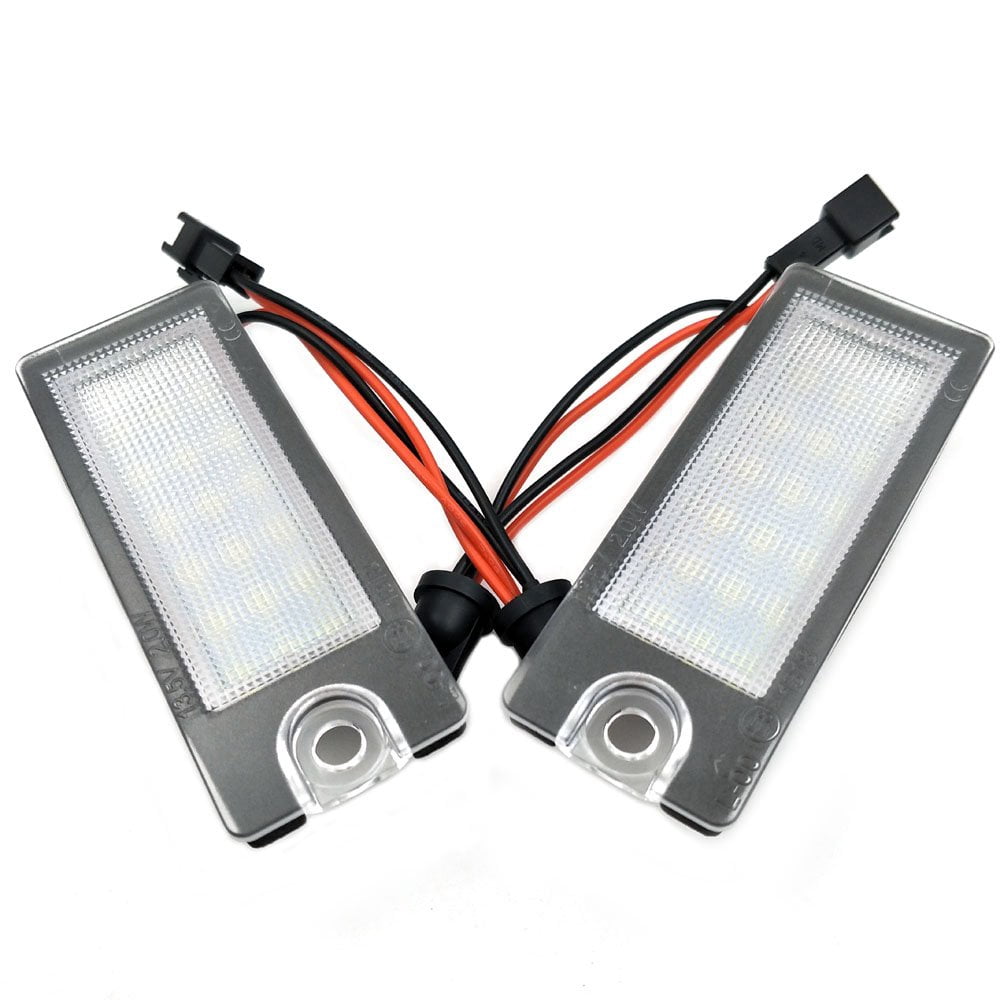 Nikauto 2Pcs 6000k 3528SMD LED License Plate Light for Volvo V70 XC70 S60 S80 XC90