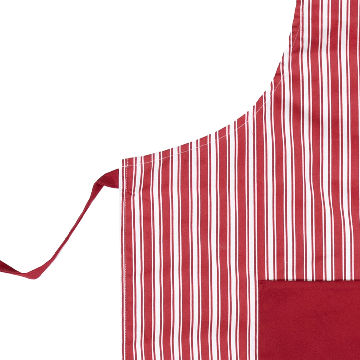 Better Houseware Adjustable Striped Apron (Red), 1685/R
