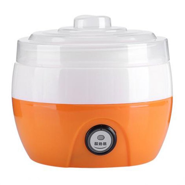 Automatic Yogurt Machine, Electric Yoghurt Starter Cultures, With 1 Litre Stainless Steel Inner Container For Home For Home Cafe Kitchen Resraurant
