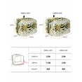 thumbnail image 3 of Bee Toaster Cover 2 Slice, Summer Daisy Flowers Eucalyptus Leaves Yellow Love Heart Bread Maker Cover Toaster Dust Cover with Pockets, Dust-Proof Cover for Kitchen Small Appliance 12x7.5x8in, 3 of 5