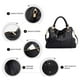 thumbnail image 4 of Bolso de mano Kattee Soft para mujer, piel auténtica, negro, 4 of 7