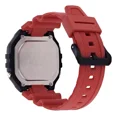 thumbnail image 3 of Reloj de pulsera Casio Youth W-218H de cuerpo color negro, digital, para hombre, fondo gris, con correa de resina color rojo, dial negro, minutero/segundero negro, bisel color negro, luz ámbar y, 3 of 8