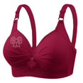 thumbnail image 2 of ZSQDM Womens Bras Bras For Women No Underwire Adjustable Bras Full Coverage Support Bralette Plus Size Everyday Bra Red XL, 2 of 6