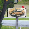 thumbnail image 6 of WOBOGO Great White Shark on The Oceans Illustration Mailbox Cover Magnetic for Garden Yard Home Decor Standard Size 25.4×20.78in, 6 of 9