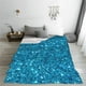 thumbnail image 5 of Balery Blue Glitter Manta de Felpa Suave y Acogedora – Cobija de Franela Aterciopelada para Cama, Lavable y Cálida para Sofá, Mascotas, Transpirable-60"x50", 5 of 7