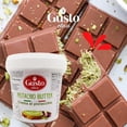 thumbnail image 4 of YBQF Sweet Pistachio Nut Butter, Bulk Tub, Rich & Nutty filling for Knafeh Pistachio Chocolate Bars, Sweet Pistachio Cream Spread, Pistachio Paste & more Product of Sicily, Italy, 2.2 LB (1, 4 of 5