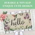 thumbnail image 4 of Summer Hello Decor Door Mat - Green Daisy Flower Farmhouse Welcome Mats Outdoor Colorful Flowers Doormat Non Slip Rubber Floral Decorative Front Door Mats Indoor Rug 17" x 30", 4 of 6