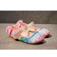thumbnail image 4 of 1 par de zapatos de lentejuelas de moda, zapatos de baile brillantes, zapatos de suela redonda para niños, talla 28, 4 of 6
