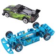 thumbnail image 4 of Châssis RC, Cadre Assemblé pour Voiture RC Haute Précision avec Roues pour Voitures RC 1/28 Bleu, 4 of 8