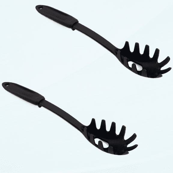 2Pcs Spaghetti Scoop Pasta Server, Nylon Heat Resistant Serving Spoon for Noodles, Easy Operation