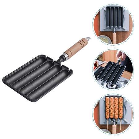 VERDANVERSE Grill Rotisseries Sausage Mold Cast Iron Baking Tool For Home Users Camping 1Set
