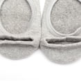 thumbnail image 5 of WHAMVOX 2 Pairs of Women Breathable Pilates Yoga Non Grip Cotton Ballet Dance Massage Ankle Socks (Black+Grey), 5 of 8