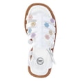 thumbnail image 4 of Wonder Nation Toddler Girls Floral Faux Leather Fisherman Sandals, 4 of 6