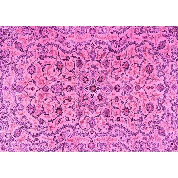 Ahgly Company Indoor Rectangle Persian Pink Traditional Area Rugs, 6' x 9'